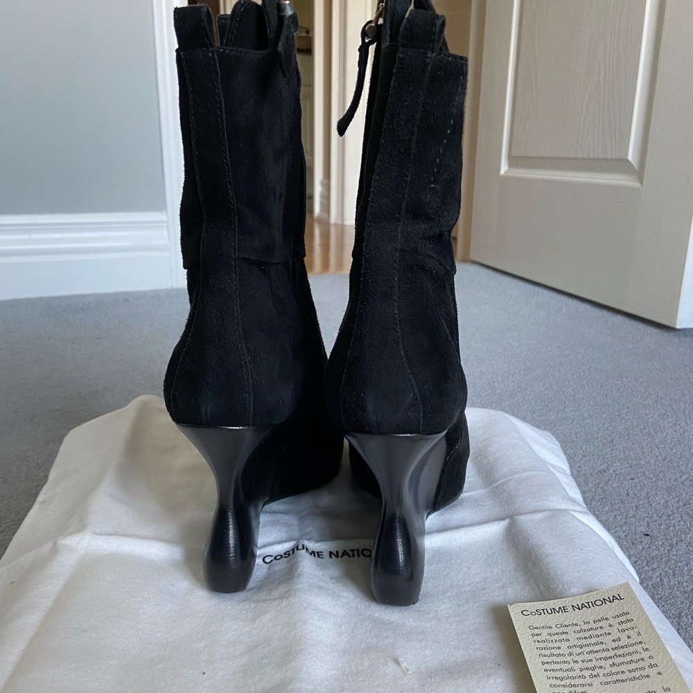 Black suede boots size 37 - Picture 5 of 11
